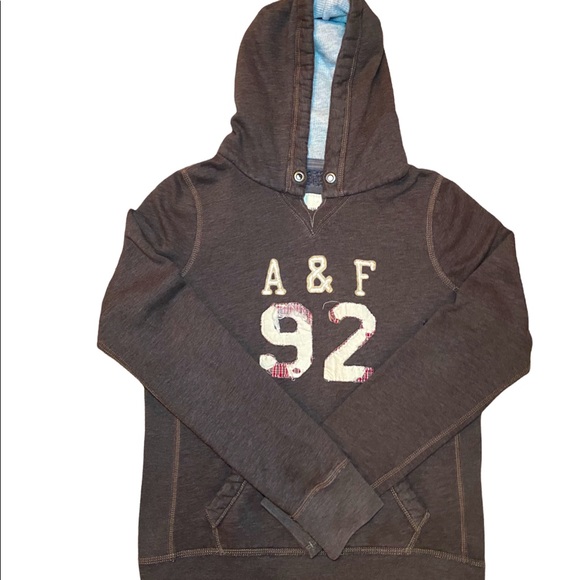 Abercrombie \u0026 Fitch Tops | Vintage Brown Abercrombie \u0026 Fitch Hoodie | Color: Brown/Gray | Size: LP | Halloweinner
